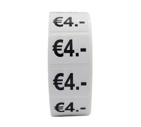 Prijs stickers €4 500 stk - 2 cm Breed x 1,5 cm Hoog