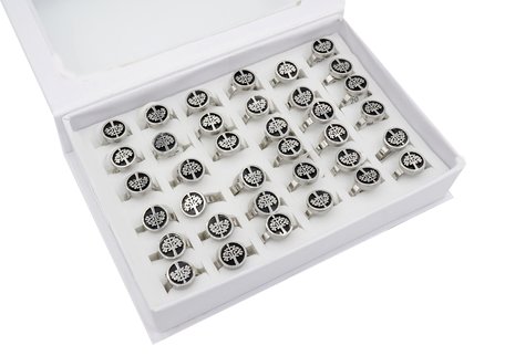 36 Stainless Steel Rings 