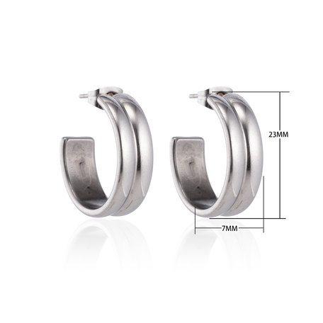 Creoles Stainless Steel Earrings