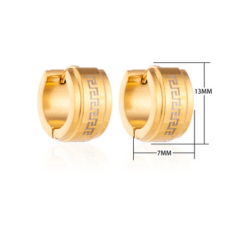 Creolen RVS Oorringen Roestvrij Staal - Goud