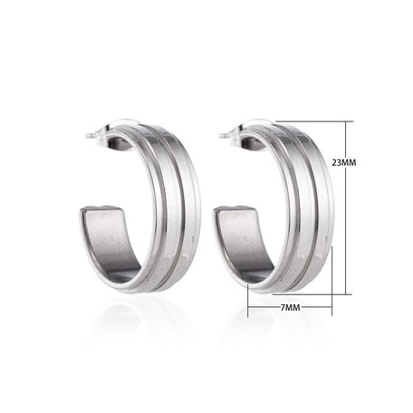 Creoles Stainless Steel Earrings