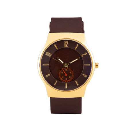 Quartz Horloge (35mm) - Rood & Goud
