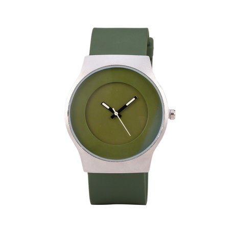Quartz Horloge (35mm) - Groen & Zilver
