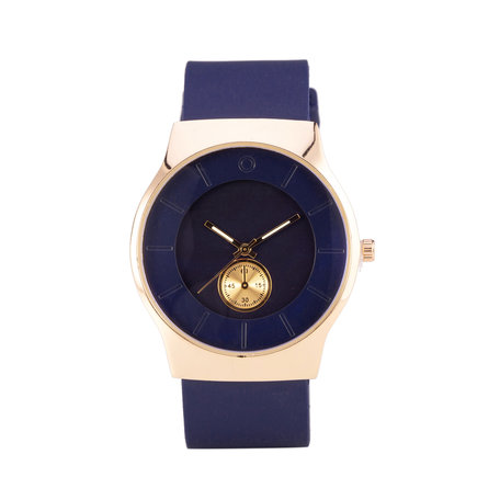 Quartz Horloge (35mm) - Blauw & Goud