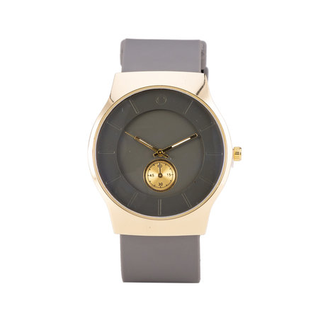 Quartz Horloge (35mm) - Grijs & Goud