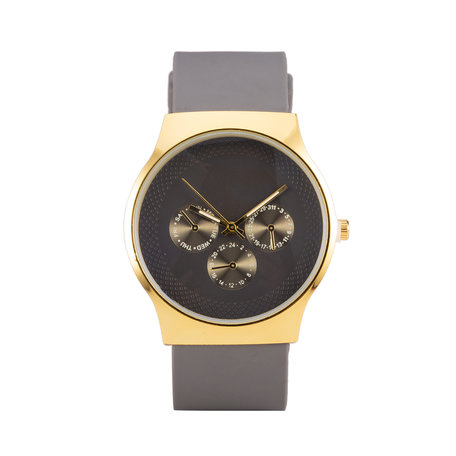 Quartz Watch (35mm) - Grey & Gold