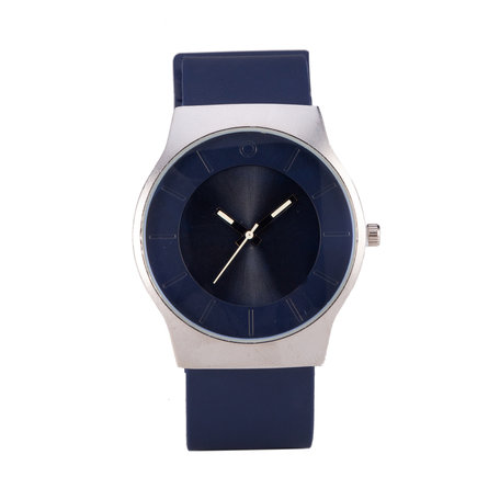 Quartz Horloge - Blauw & Zilver