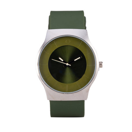 Quartz Horloge - Groen & Zilver