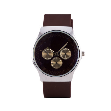 Quartz Horloge - Bruin & Zilver