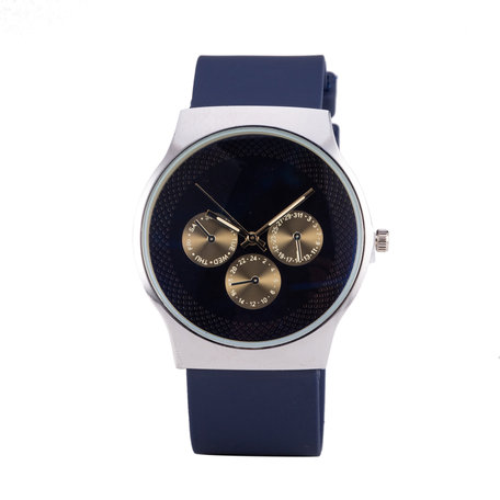 Quartz Horloge - Blauw & Zilver