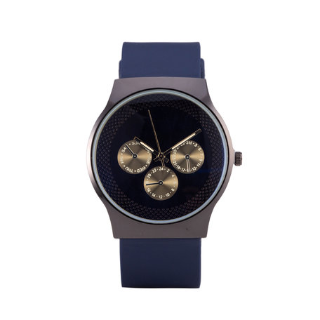 Quartz Horloge - Zwart & Blauw