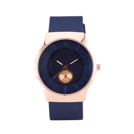 Quartz Horloge - Blauw & Rosé