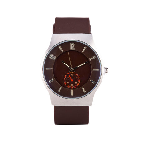 Quartz Horloge - Brown & Zilver