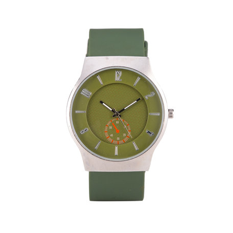 Quartz Watch - Groen & Zilver