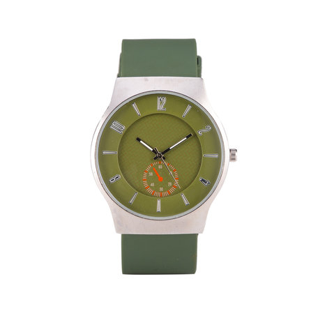 Quartz Horloge - Groen & Zilver