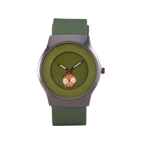 Quartz Horloge - Groen & Zwart