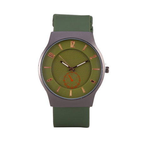 Quartz Horloge - Groen & Zwart