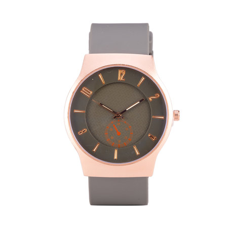 Quartz Watch - Grijs & Rosé