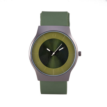 Quartz Horloge - Groen & Zwart