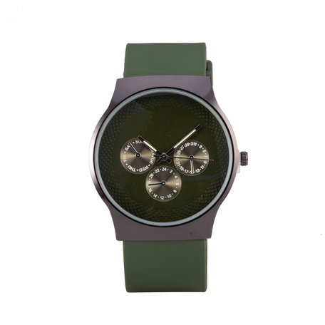 Quartz Horloge - Groen & Zwart