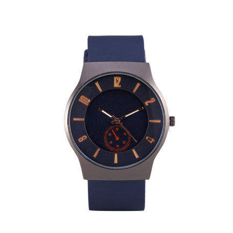 Quartz Horloge - Blauw & Zwart