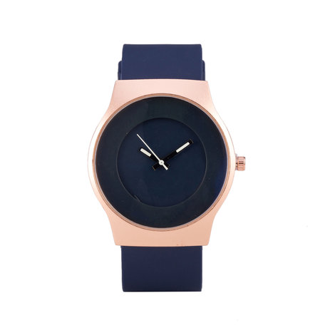 Quartz Horloge - Blauw & Rosé