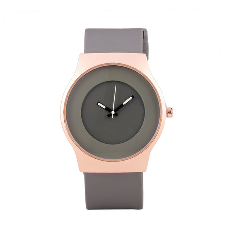 Quartz Watch - Grey & Rosé