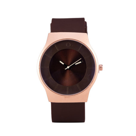 Quartz Watch - Brown & Rosé