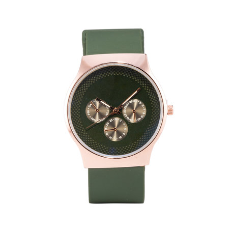 Quartz Horloge - Groen & Rosé