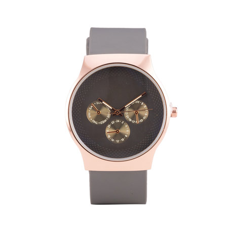 Quartz Watch - Grey & Rosé