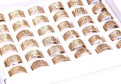 36 stainless steel rings