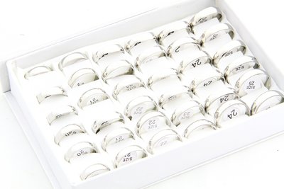 36 XXL stainless steel rings