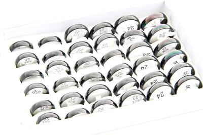 36 XXL stainless steel rings