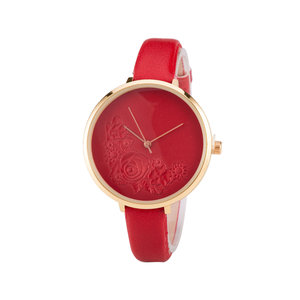 Diversen positie Draai vast Leren Dames Horloge Dunne 1 cm Band met Bloemen - Trade Bazaar B.V  Groothandel in Displays